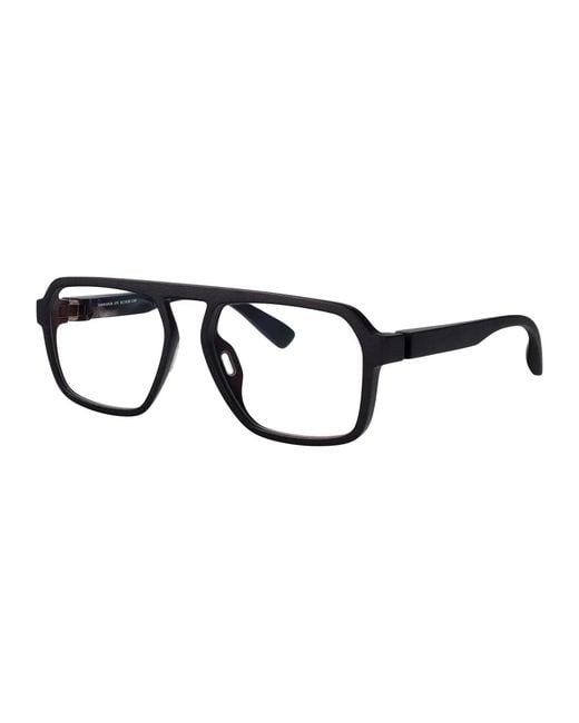Mykita Black Md35 Slate Steel Glasses