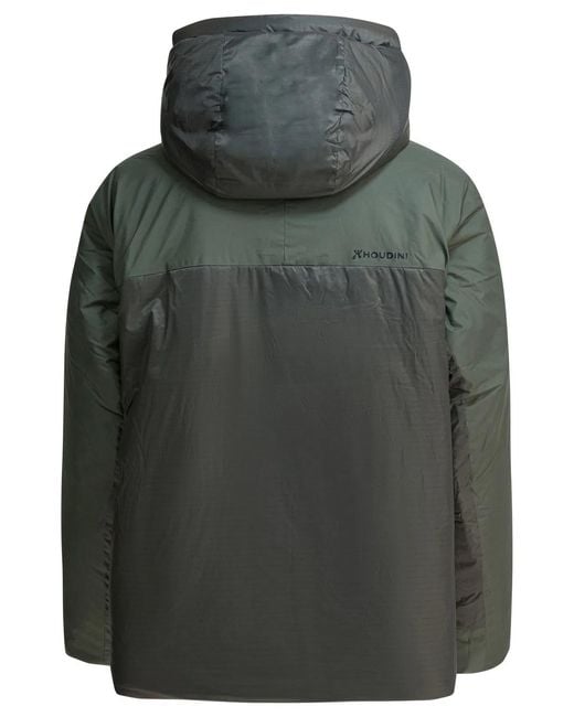 Houdini Sportswear Gray Recycled Polyester Jacket for men