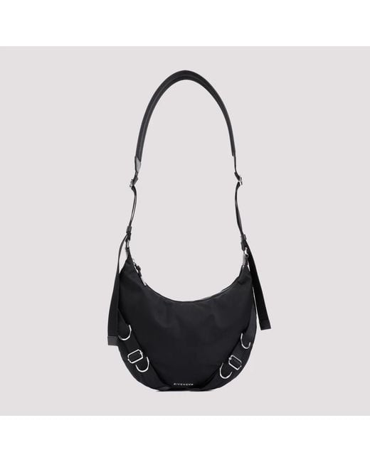 Givenchy Black Nylon Blend Voyou Crossbody Bag for men