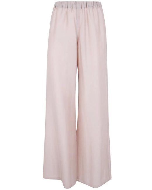 Seventy Pink Voile Lyocell Bicolor Reversible Trousers