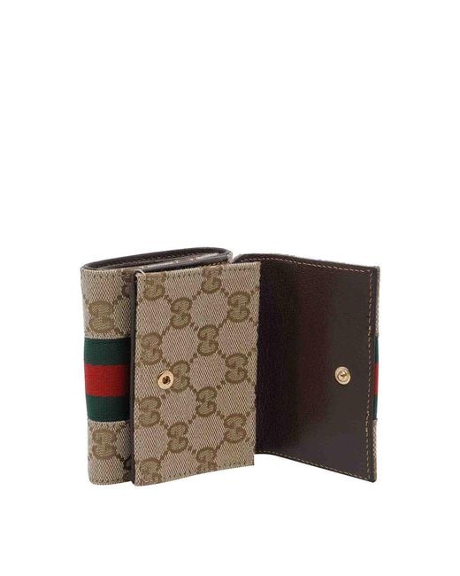 Gucci Natural Web Bi-Fold Wallet