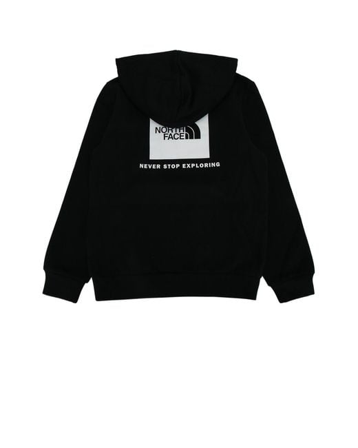 The North Face Black Teen Evolution Box Nse Pullover Hoodie