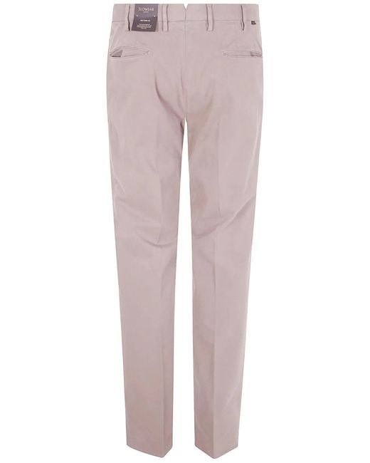 Incotex Pink "Chino Slim Fit" Trousers for men