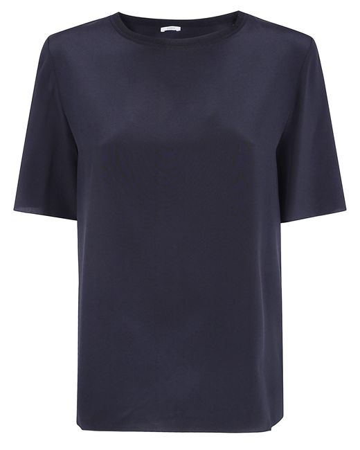 Joseph Blue "New Rubin" Crepe De Soie Top