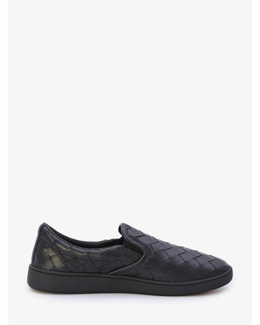 Bottega Veneta Gray Woven Slip On Sneakers for men
