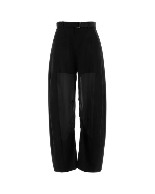 Sacai Black Wool Suiting Pants