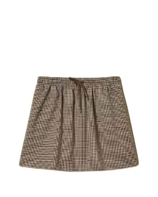 Twinset Gray Polyester Skirt