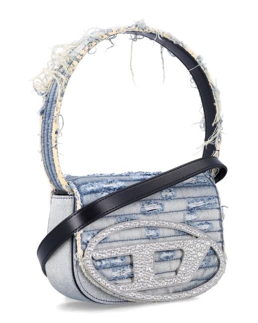 DIESEL Blue 1Dr Leather Shoulder Bag