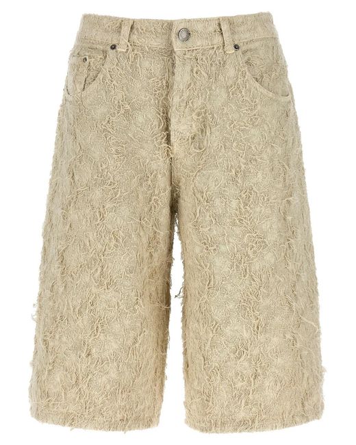 Haikure Natural Bermuda Shorts 'Becky Fur Denim'