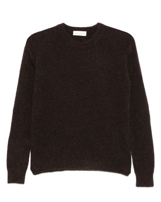 Roberto Collina Black Pullover Girocollo A Manica Lunga