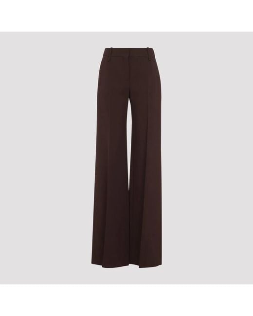 Ermanno Scervino Brown Chestnut Wide Leg Trousers