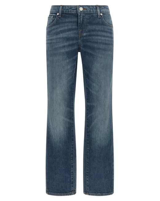 7 For All Mankind Blue 'Low Cigarette' Jeans
