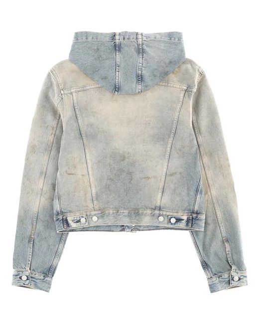 Acne White Hooded Jacket