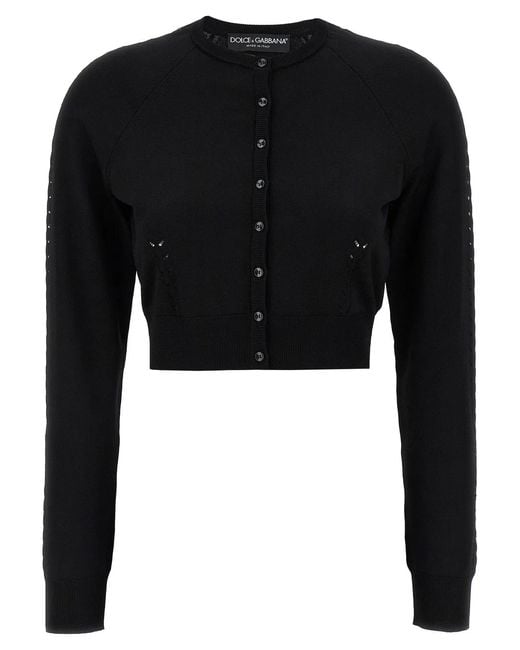 Dolce & Gabbana Black Dolce & Gabbana Viscose Cardigan