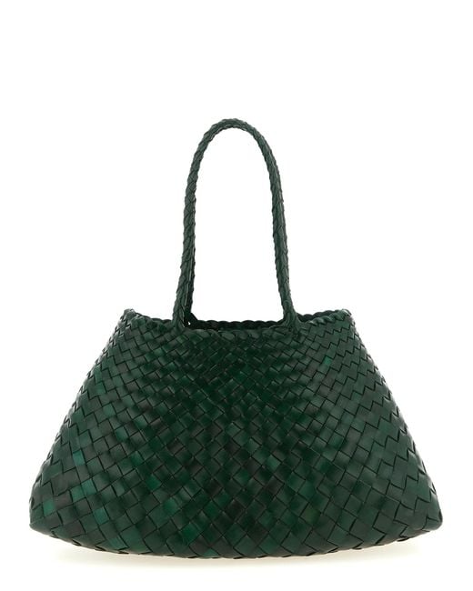 Dragon Diffusion Green 'Santa Croce Big' Shoulder Bag