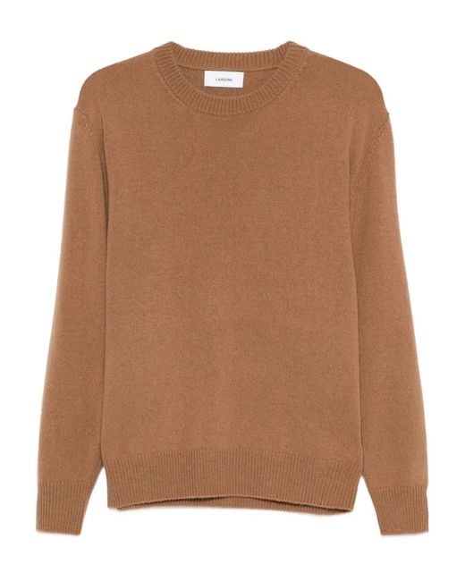 Lardini Brown Wool And Alpaca Blend Sweater for men