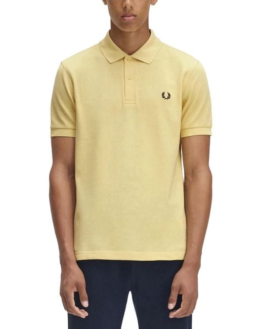 Fred Perry Yellow M6000" Polo Shirt for men