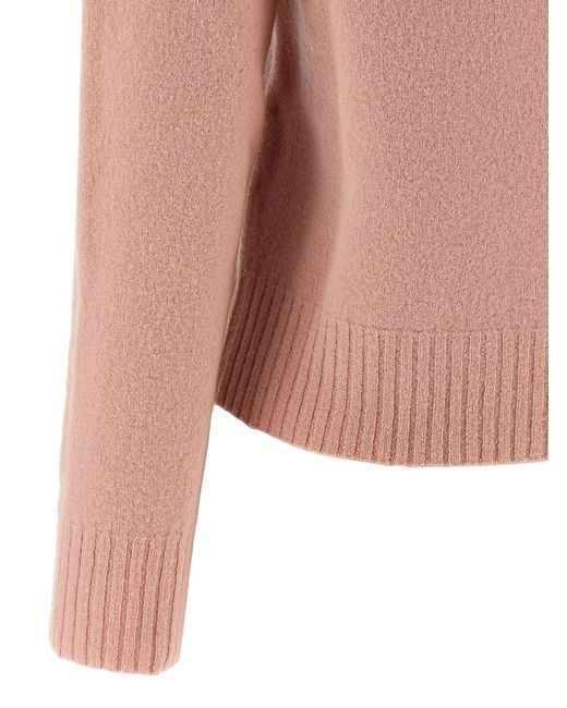 Jil Sander Pink Wool Sweater