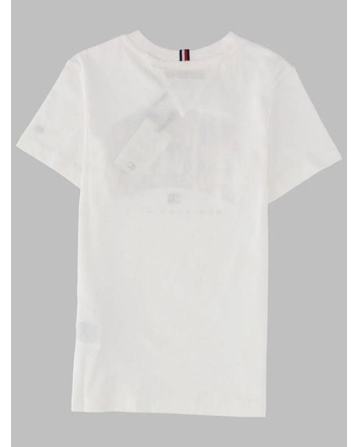 Tommy Hilfiger White Tropical Varsity Tee S/S