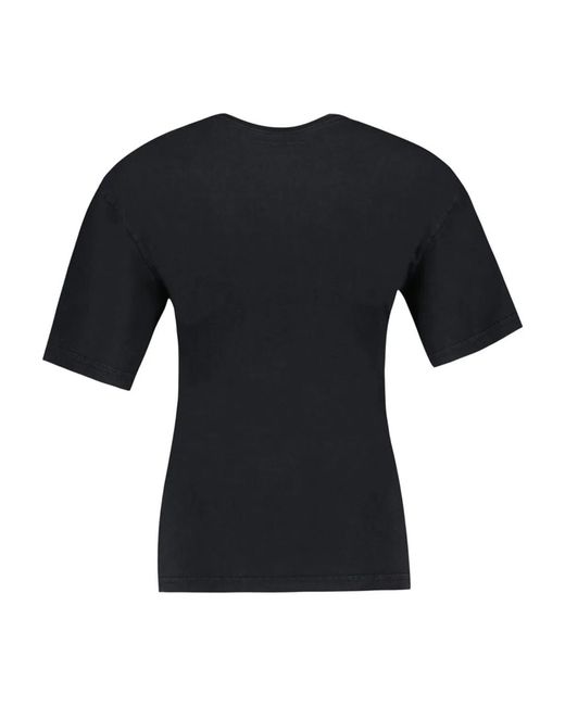 Courreges Black Courregès Cotton T-Shirt