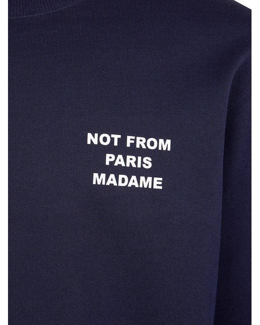 Drole de Monsieur Blue "Bold Slogan" Sweatshirt for men