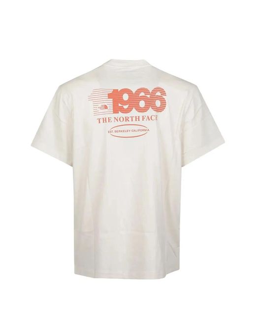 The North Face White Track" Relaxed Short Sleeve Tee