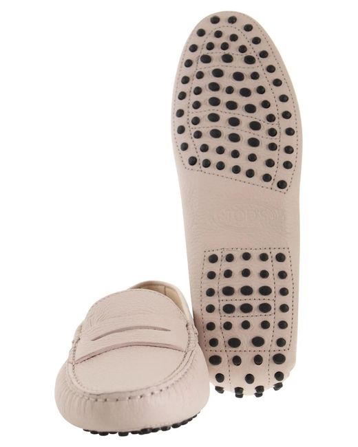 Tod's Pink Leather Loafer