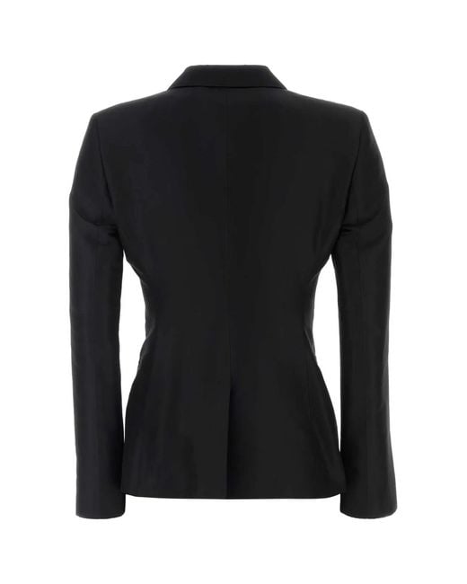 Gucci Black Faille Blazer