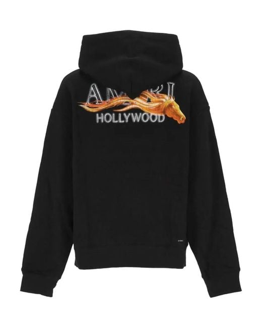 Amiri Black Hollywood Horse Hoodie for men
