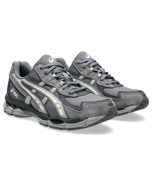 Asics Gray Leather Sneakers