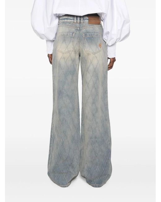 Balmain Gray Denim Cotton Jeans