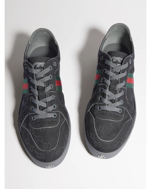 Gucci Black Stretch Low-Top Sneakers for men