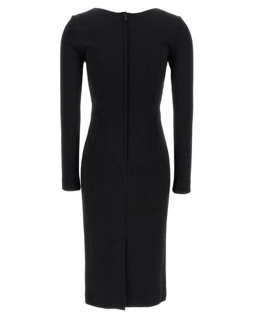 Dolce & Gabbana Black Dolce & Gabbana Logo Dress