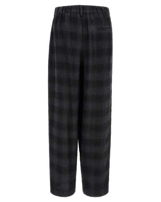 Tela Black Check Pants