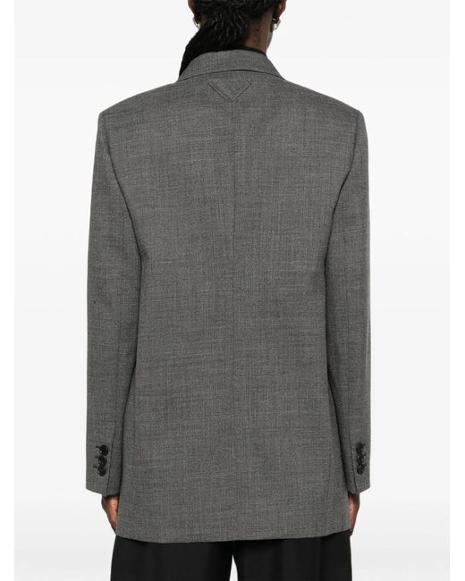 Prada Gray Blazer Jacket