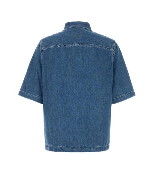 Bottega Veneta Blue Denim Shirt for men