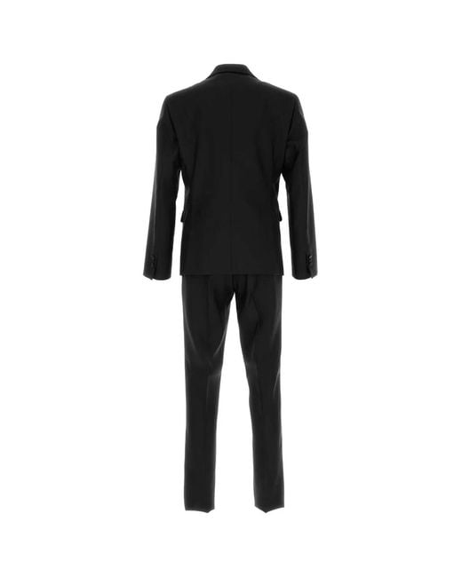 DSquared² Black Virgin Wool Blend London Suit for men
