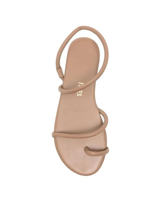 TKEES White Padded Rope Sandals