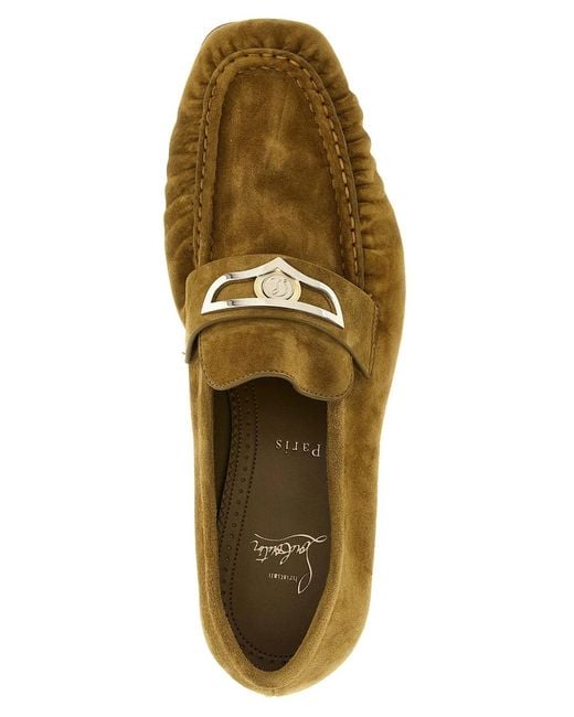 Christian Louboutin Green 'Mocallista' Loafers for men