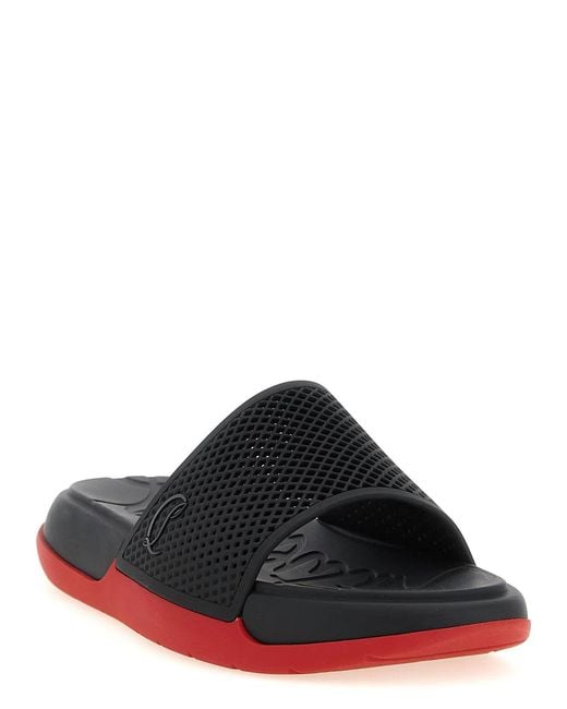 Christian Louboutin Black 'Easy Breezy' Mules for men