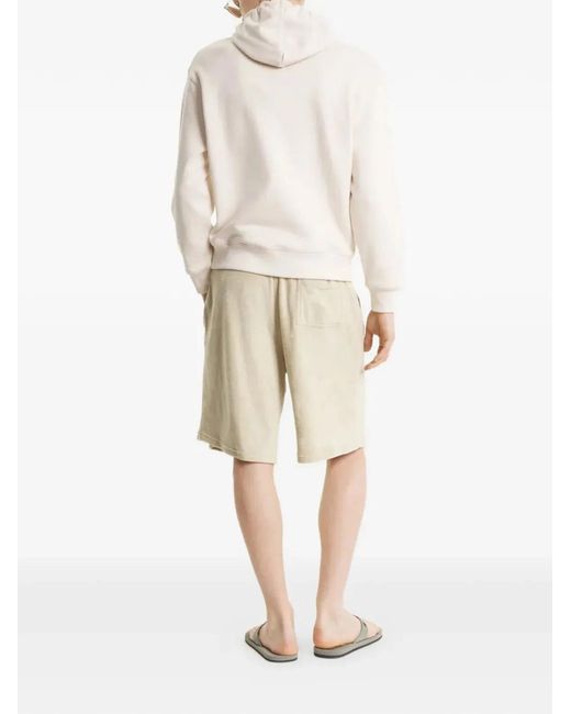 Maison Kitsuné White Maison Kitsuné Lilac Cotton Sweater for men