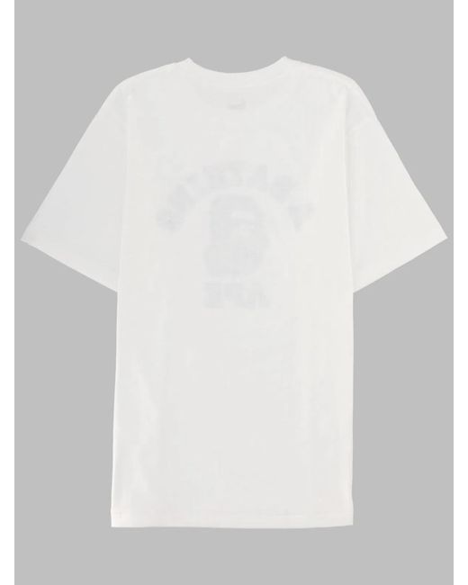 A Bathing Ape White T-Shirt "Japanese Art" for men