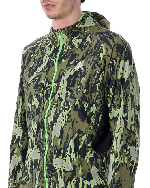 Nike Green Acg Ripstop Trail Running Jacket for men