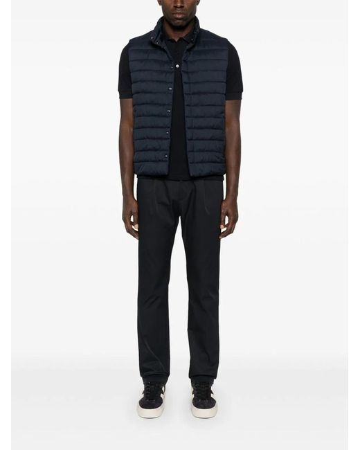 Herno Blue Elastane Trousers for men