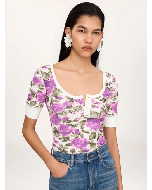 Chloé Pink Floral T-Shirt