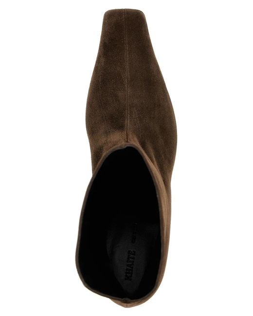 Khaite Brown 'Ona' Ankle Boots