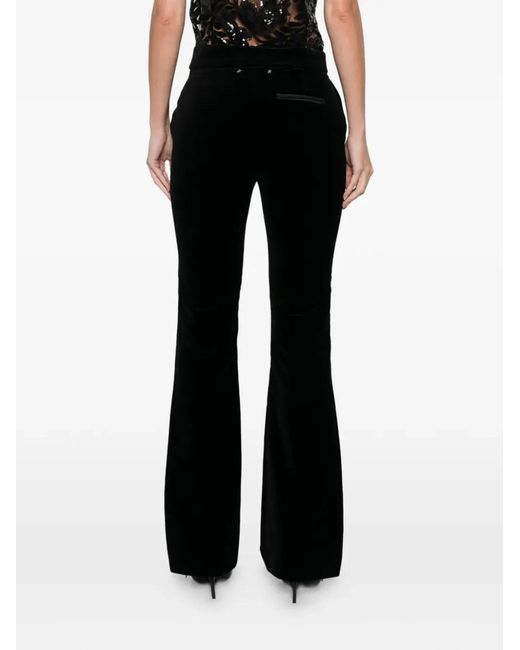 Golden Goose Deluxe Brand Blue "Journey W's" Slightly Flared Pant Penelope Cotton Velvet