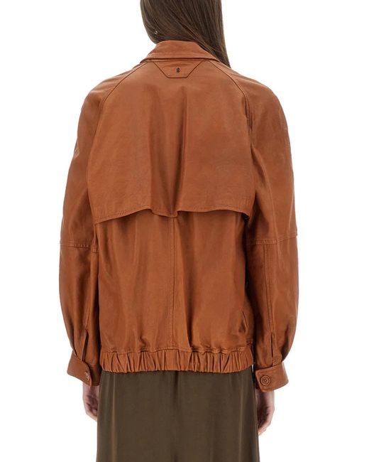 Salvatore Santoro Brown Leather Jacket