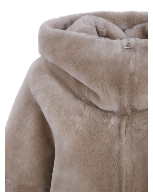 Blancha Brown Straight Merino Shearling Jacket
