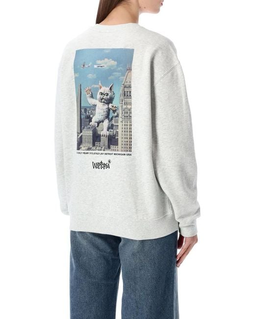Carhartt White W' Wiptopia Script Sweatshirt